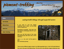Tablet Screenshot of piemont-trekking.com